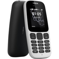 Кнопочный телефон Nokia 105 Dual SIM (2017) (черный)