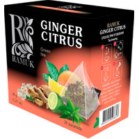 Зеленый чай Ramuk Ginger Citrus - Цитрусовый имбирь 20 шт