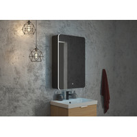  Континент Шкаф с зеркалом Eltoro Black Led 56x86 (правый)