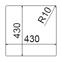 Кухонная мойка Artinox Quadra 40 [BF404021]