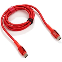 Кабель Rofi Mini USB-C - USB-C (красный)