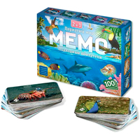 Настольная игра Нескучные игры Мемо 2 в 1 Пернатый мир и Подводный мир 8506