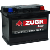 Автомобильный аккумулятор Zubr AGM R+ Турция (60 А·ч)