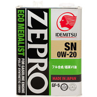 Моторное масло Idemitsu Zepro Eco Medalist 0W-20 4л