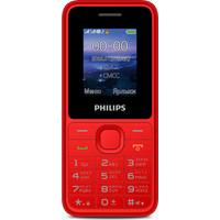 Кнопочный телефон Philips Xenium E2125 (красный)