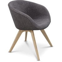 Интерьерное кресло Tom Dixon Scoop Low NA Fabric B (темно-серый/коричневый) в Бресте