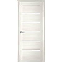 Межкомнатная дверь Albero Вена экошпон 60x200 (белый кипарис, стекло белое)