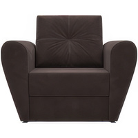 Кресло-кровать Мебель-АРС Квартет (микровельвет, коричневый кордрой)