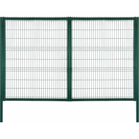 Строительная сетка Ворота (калитка) Из оцинкованных панелей 3.5х1.53 м с ПП (RAL 6005)