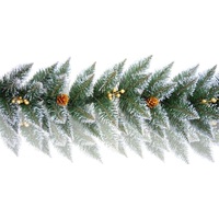 Рождественская ветка Holiday Trees Гирлянда Снежная Золото 3 м