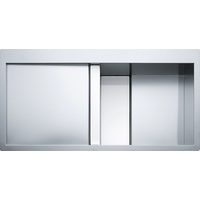Кухонная мойка Franke Crystal CLV 214 127.0306.413 (нержавеющая сталь/белый)