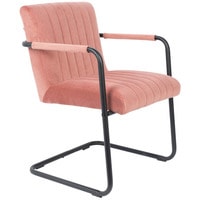 Интерьерное кресло Dutchbone Stitched Velvet (розовый/черный) в Лиде