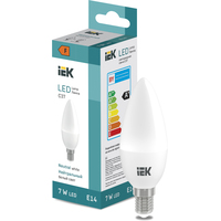 Светодиодная лампочка IEK LED Candle C37 600lm 4000K E14