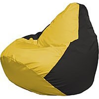 Кресло-мешок Flagman Груша Медиум Г1.1-245 (жёлтый/чёрный)