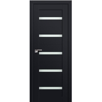 Межкомнатная дверь ProfilDoors 7U L 60x200 (черный матовый/мателюкс прозрачное)