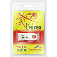 USB Flash Mirex RED SWIVEL 8 Гб (13600-USBSWL08)