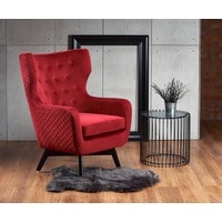 Интерьерное кресло Halmar Marvel (бордовый/черный)