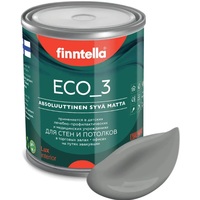 Краска Finntella Eco 3 Wash and Clean Kivia F-08-1-1-LG225 0.9 л (серый)