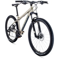 Велосипед Forward Quadro 27.5 2.0 disc р.17 2020 (бежевый)