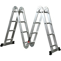 Лестница-трансформер Мастер-Инструмент алюминиевая 4x4