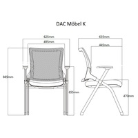 Офисный стул DAC Mobel K (черный)