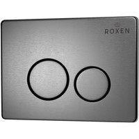Унитаз подвесной Roxen Cube One Rimless 6 в 1 StounFix Slim 632852 (оружейная сталь/металл)