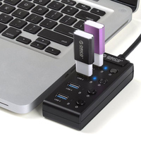 USB-хаб Orico W9PH4-BK [OR0112]