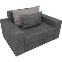 Кресло-кровать Лига диванов Мэдисон 28883 (рогожка, серый/бежевый/серый)