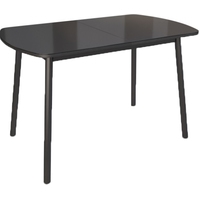 Кухонный стол Listvig Винер G 120-152x70 (черный)