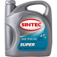 Моторное масло Sintec Super SAE 15W-40 API SG/CD 5л