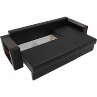 Угловой диван Лига диванов Эридан 102101 (черный)