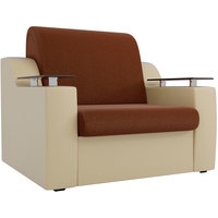 Кресло-кровать Лига диванов Сенатор 100702 80 см (коричневый/бежевый)