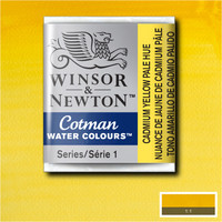 Акварельные краски Winsor & Newton Cotman 301119 (3 шт, светло-желтый кадмий)
