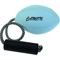 Игрушка для собак Camon Мячик овальный из ткани оксфорд с веревкой AH511/C