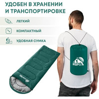 Спальный мешок RSP Outdoor Sleep 350 R (зеленый, 220x75см, молния справа)