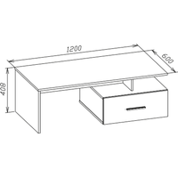 Журнальный столик Сокол СЖ-10 (дуб делано/белый)