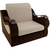 Кресло-кровать Лига диванов Меркурий 100673 80 см (бежевый/коричневый)