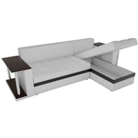 Угловой диван Craftmebel Атланта М угловой 2 стола (нпб, правый, белая экокожа)