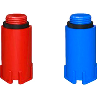 Фитинг Bonomini Заглушка для водной розетки красная+синяя 1/2 (9888PP12B6+9888PP12B8)