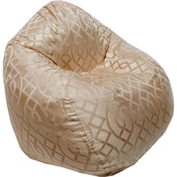 Кресло-мешок devi-bag мебельная ткань, золотой, узор