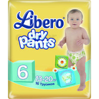 Трусики-подгузники Libero Dry Pants 6 Extra Large (16 шт)