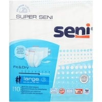 Подгузники для взрослых Seni Super Fit&Dry L (10 шт)