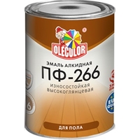 Эмаль Olecolor ПФ-266 2.7 кг (красно-коричневый)