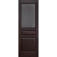 Межкомнатная дверь Юркас Валенсия м. ДО 70x200 (венге, стекло матовое с фрезеровкой)