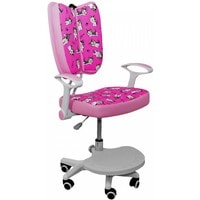 Детское ортопедическое кресло AksHome Pegas (розовый с котятами)