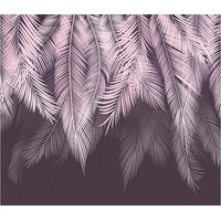 Фотообои Citydecor Пальмовые листья с оттенком (пудровый-пурпурный) 300x260
