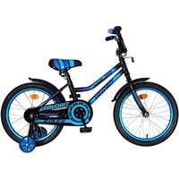 Детский велосипед Favorit Biker 18 2021 (черный/синий)