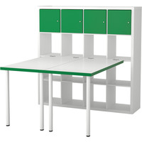 Стол Ikea Каллакс (белый/зеленый) [291.230.53]