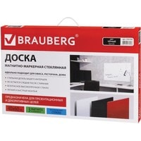 Магнитно-маркерная доска BRAUBERG стеклянная 40x60 см (черный)