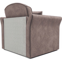 Кресло-кровать Мебель-АРС Малютка №2 (бархат, серо-шоколадный Star Velvet 60 Cofee)